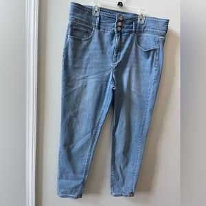 Ann Taylor high waist skinny jeans, size 16